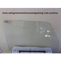 DAIHATSU ROCKY F70-F85 - 1/1984 to 1/2000 - 2DR JEEP - DRIVERS - RIGHT SIDE FRONT DOOR GLASS (CURVED GLASS) - LOW STOCK
