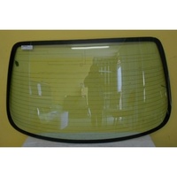 NISSAN SKYLINE R33 - 1/1993 to 1/1998 - 4DR SEDAN - REAR WINDSCREEN GLASS - NO WIPER HOLE