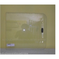 suitable for TOYOTA LITEACE KM20 - 10/1979 to 12/1985 - VAN - PASSENGERS - LEFT SIDE FRONT SLIDING 1/2 PIECE GLASS