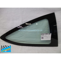 HONDA INTEGRA DC5 - 8/2001 to CURRENT - 2DR COUPE - RIGHT SIDE OPERA GLASS - BEHIND REAR DOOR - NOT ENCAPSULATED - GREEN