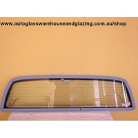 SSANGYONG MUSSO SPORTS - 4/2004 to 12/2006 - 4DR UTE - REAR WINDSCREEN GLASS - HEATED - GREEN