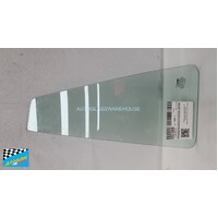 HYUNDAI SANTA FE SM - 11/2000 to 4/2006 - 5DR WAGON - PASSENGER - LEFT SIDE REAR QUARTER GLASS - IN REAR DOOR - GREEN