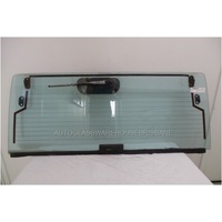 NISSAN PATROL - 6/1980 to 12/1997 - LIFT UP 5DR WAGON - REAR WINDSCREEN GLASS - 14 HOLES - HEATED (505h)