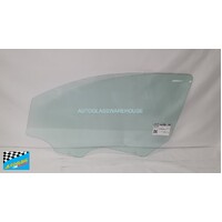 DODGE CALIBER PM - 8/2006 to 12/2011 - 5DR HATCH - LEFT SIDE FRONT DOOR GLASS (2 HOLES) - GREEN 