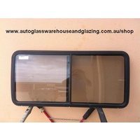 FORD ECONOVAN JG/ JH - 5/1984 TO 7/2006 - SWB/MWB/LWB VAN - RIGHT SIDE FRONT SLIDING UNIT GLASS - 1060 x 500 - MADE-TO-ORDER