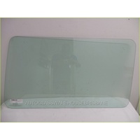 suitable for TOYOTA LANDCRUISER 70 SERIES - 1/1985 to 10/1992 - BUNDERA SWB - DRIVERS - RIGHT SIDE REAR CARGO GLASS - GREEN - 945 X 530