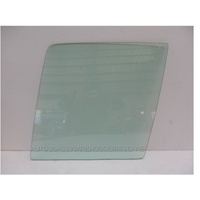 FORD ESCORT MK 11 - 1974 TO 1981 - 4DR SEDAN - PASSENGERS - LEFT SIDE FRONT DOOR GLASS - GREEN