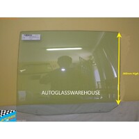 suitable for TOYOTA COROLLA KE30/KE55 - 1974 TO 9/1981 - 4DR SEDAN - PASSENGERS - LEFT SIDE REAR DOOR GLASS - GREEN (360mm)