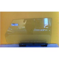 FORD CORTINA TE - 1973 to 1979 - 4DR SEDAN - DRIVERS - RIGHT SIDE REAR DOOR GLASS - FLAT BOTTOM - 2 HOLES