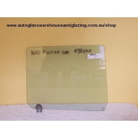 NISSAN PULSAR N10 - 1/1981 to 1/1982 - SEDAN/HATCH - DRIVERS - RIGHT SIDE REAR DOOR GLASS