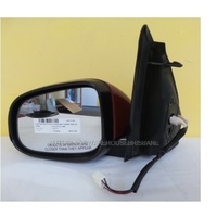 FORD FALCON FG - 5/2008 TO 10/2014 - SEDAN/UTE - LEFT SIDE MIRROR - COMPLETE - ELECTRIC - CHERRY RED