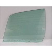 CHRYSLER VALIANT VH - 1971 to 1972 - 4DR SEDAN - PASSENGERS - LEFT SIDE FRONT DOOR GLASS - 3 HOLES - GREEN