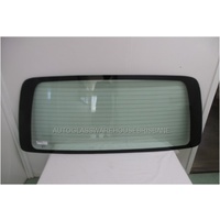 suitable for TOYOTA HIACE - 1989 to 2004 - IMPORT VAN ONLY - REAR WINDSCREEN GLASS - HEATED - GREEN - BONDED FITMENT (1527 x 613)