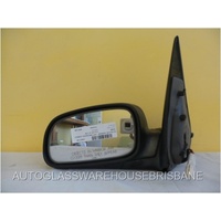 FORD FALCON AU-BA-BF - 9/1998 TO 12/2010 - SEDAN/WAGON/UTE - LEFT SIDE MIRROR - BLACK - ELECTRIC