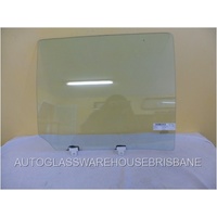 HOLDEN COLORADO 7 - 11/2012 to CURRENT - 4DR WAGON - DRIVERS - RIGHT SIDE REAR DOOR GLASS (WITH FITTINGS) - (570mm wide)