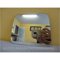 NISSAN NAVARA D21 - 1/1986 to 3/1997 - 2DR/4DR DUAL CAB - PASSENGER - LEFT SIDE MIRROR GLASS - FLAT GLASS ONLY - 180W X 143H