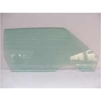 FORD FALCON XA/XB/XC - 1/1972 to 1/1978 - 2DR COUPE (LAUDAU COBRA) - DRIVERS - RIGHT SIDE FRONT DOOR GLASS - GREEN