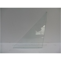 FORD ESCORT MK 11 - 1974 TO 1981 - 4DR SEDAN - PASSENGERS - LEFT SIDE FRONT QUARTER GLASS - CLEAR 