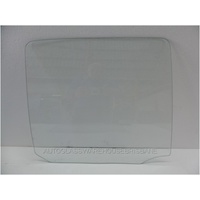 FORD ESCORT MK 11 - 1974 TO 1981 - 4DR SEDAN - DRIVERS - RIGHT SIDE REAR DOOR GLASS - CLEAR 