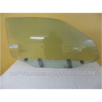 NISSAN 180SX - 1988 TO 1998 - 2DR HATCH - DRIVER - RIGHT SIDE FRONT DOOR - GREEN GLASS - WITH FITTINGS