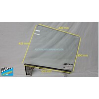 HOLDEN KINGSWOOD HQ- HJ - HX - HZ - WB - 7/1971 to 11/1984 - 4DR SEDAN - PASSENGER - LEFT SIDE REAR DOOR GLASS - CLEAR