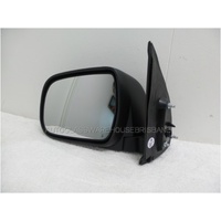 TOYOTA HILUX TGN/KUN/GGN - 4/2005 to 8/2011 - UTE - LEFT SIDE MIRROR - BLACK - COMPLETE - MANUAL