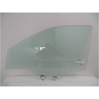NISSAN NAVARA D23, NP300 - 3/2015 TO CURRENT - UTE - PASSENGERS - LEFT SIDE FRONT DOOR GLASS - WITH FITTINGS - GREEN