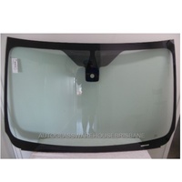 FORD RANGER PX - PT - 9/2011 TO 6/2022 - UTE - FRONT WINDSCREEN GLASS - RAIN SENSOR ROUND OPENING, RETAINER - GREEN