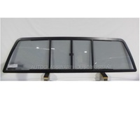 HOLDEN RODEO TF - 7/1988 to 12/2002 - UTE - REAR SCREEN GLASS - NEW (DUAL SLIDER ASSY)
