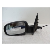 HOLDEN BARINA XC - 3/2001 to 11/200 - 3DR HATCH - LEFT SIDE MIRROR -BLACK-MANUAL