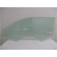 AUDI A1 8X - 11/2010 to 6/2019 - 3DR HATCH - PASSENGERS - LEFT SIDE FRONT DOOR GLASS  - GREEN