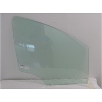CITROEN C3 - 11/2010 to 12/2016 - 5DR HATCH - RIGHT SIDE FRONT DOOR GLASS (2 HOLES) - GREEN