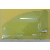 ISUZU MU-X 4WD - 11/2013 TO 5/2021 - 5DR SUV - PASSENGERS - LEFT SIDE FRONT DOOR GLASS - WITH FITTING - GREEN