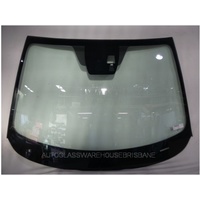 MAZDA 2 DJ - 8/2014 TO CURRENT - 4DR SEDAN/5DR HATCH - FRONT WINDSCREEN GLASS (COVER PLATE, CAMERA HOLDER, MIRROR BUTTON)