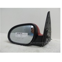 HYUNDAI i30 FD - 9/2007 to 4/2012 - 5DR HATCH - LEFT SIDE MIRROR - COMPLETE - RED - ELECTRIC