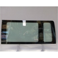 FORD TRANSIT VH/VJ/VM - 11/2000 to 9/2014 -MWB VAN - LEFT SIDE REAR VAN GLASS - GREEN - 1330 X 581