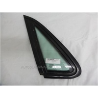 JAGUAR XJ SERIES XJ40 - 3/1987 to 1/1993 - 4DR SEDAN - LEFT SIDE REAR OPERA GLASS - BLACK MOULD