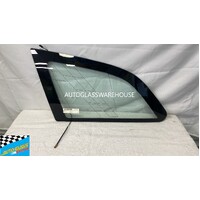 AUDI Q7 4L - 9/2006 to 6/2015 - 5DR WAGON - PASSENGERS - LEFT SIDE REAR CARGO GLASS - GENUINE - GREEN  