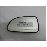 HYUNDAI ACCENT LC - 5/2000 to 4/2006 - 3DR HATCH - LEFT SIDE MIRROR WITH BACKING PLATE - FLAT GLASS ONLY