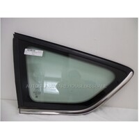 FORD KUGA TE - 2/2012 to 3/2013 - 5DR WAGON - PASSENGERS - LEFT SIDE REAR CARGO GLASS - GREEN - ENCAPSULATED