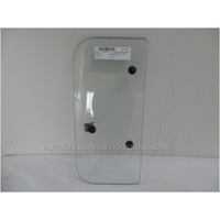 suitable for TOYOTA LANDCRUISER 40 SERIES - 1969 TO 1984 - UTE - DRIVERS - RIGHT SIDE REAR FLIP OUT GLASS - 3 HOLES - 185w X 400h