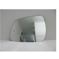 suitable for TOYOTA KLUGER GSU40R - 8/2007 to 12/2014 - 5DR WAGON - LEFT SIDE MIRROR - FLAT GLASS ONLY - 182mm X 145mm