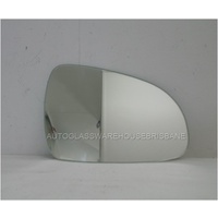 KIA SPORTAGE KNAP-81 - 10/2015 TO 9/2021 - 5DR WAGON - RIGHT SIDE MIRROR - FLAT GLASS ONLY - 135mm H  X 205mm WIDE ANGLE