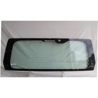 suitable for TOYOTA HIACE ZX SLWB - 6/2019 TO CURRENT - VAN - REAR WINDSCREEN GLASS - HEATED WIPER HOLE (591mm High)