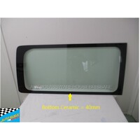 suitable for TOYOTA HIACE ZR LWB - 2019 TO CURRENT - VAN - DRIVERS - RIGHT SIDE REAR FIXED BONDED GLASS - 1240 x 586