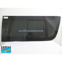 suitable for TOYOTA HIACE 200 SERIES - 4/2005 to 4/2019 - TRADE / COMMUTER VAN - RIGHT SIDE FRONT SLIDING UNIT - PRIVACY TINTED - 564 X 1318