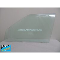 HONDA CONCERTO MA28 - 11/1988 to 12/1993 - 5DR HATCH - PASSENGERS - LEFT SIDE FRONT DOOR GLASS - GREEN