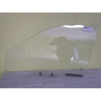 HYUNDAI LANTRA J1 - 7/1993 TO 8/1995 - 4DR SEDAN - PASSENGERS - LEFT SIDE FRONT DOOR GLASS - WITH 2 HOLES