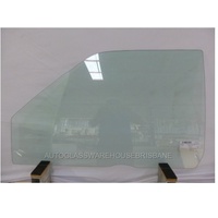 HOLDEN RODEO TF/R9 - 7/1988 to 12/2002 - UTE - PASSENGERS - LEFT SIDE FRONT DOOR GLASS - FULL - LUGGS 430MM APART - FRONT LUGG 230MM EXTRA IN FRONT