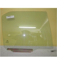 suitable for TOYOTA COROLLA AE92 - 6/1989 to 1/1994 - 4DR SEDAN - DRIVERS - RIGHT SIDE REAR DOOR GLASS